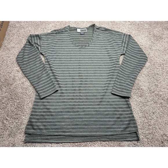 Exofficio Tops - ExOfficio Womens Insect Shield Long Sleeve Stripe Mesh Shirt Small (4-6)